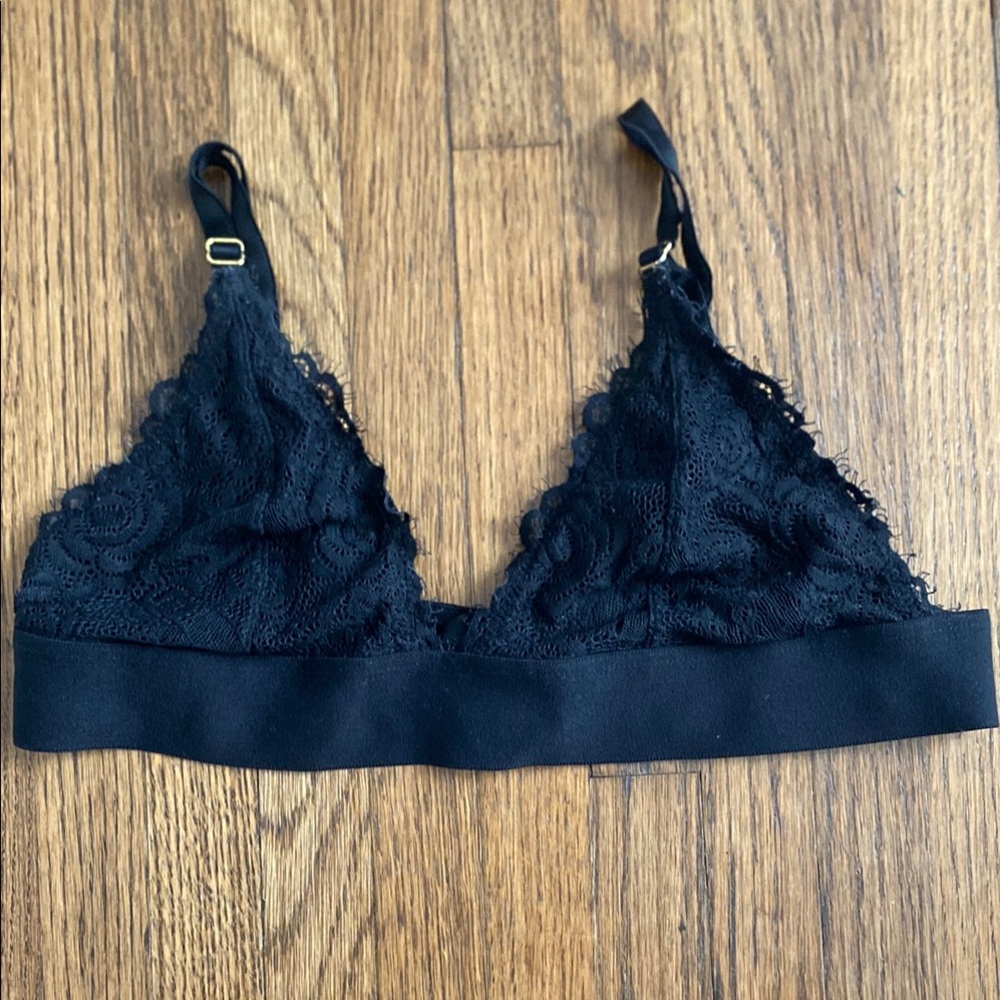 Black Lace Bralette Size Medium